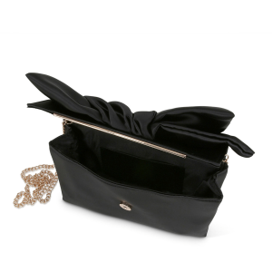HBG Badgley Mischka Satin Bow Clutch