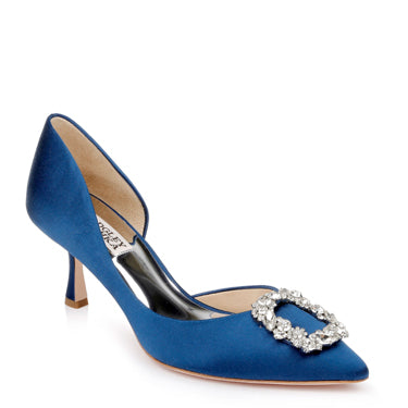 BADGLEY MISCHKA Shoe Fabia II Jewel D'Orsay Satin Pump