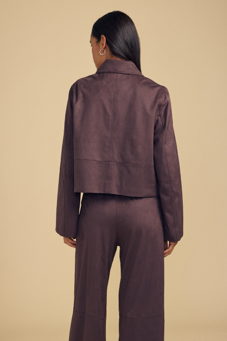 New Arrival Velvet Faux Suede Jacket