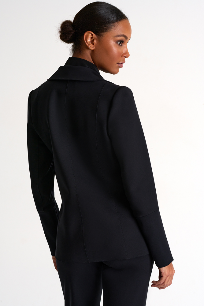 SHAN A Tie Front Blazer