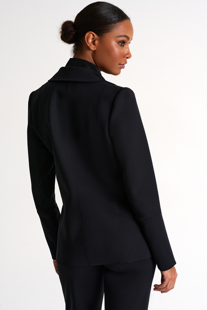 SHAN A Tie Front Blazer