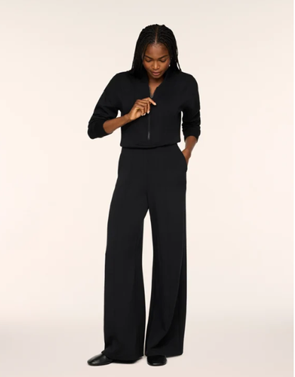 SPANX Long Sleeve Shawl Collar One Piece Jumpsuit