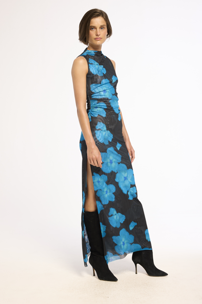 New Arrival MISA Athena Dress in Celestial Blue Mesh