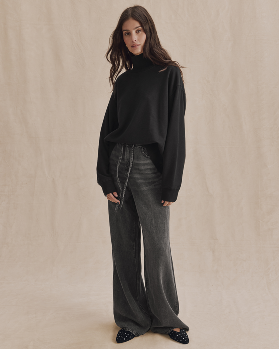 Splendid Winslow Long Sleeve Mock Neck Sweater