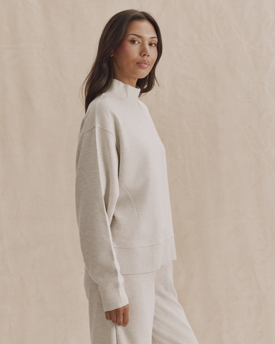 Splendid Winslow Long Sleeve Mockneck Sweater