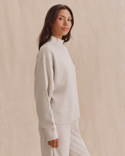 Splendid Winslow Long Sleeve Mockneck Sweater