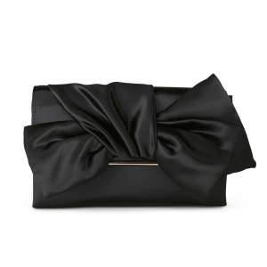HBG Badgley Mischka Satin Bow Clutch