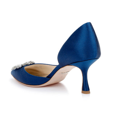 BADGLEY MISCHKA  Shoe Fabia II Jewel D'Orsay Satin Pump