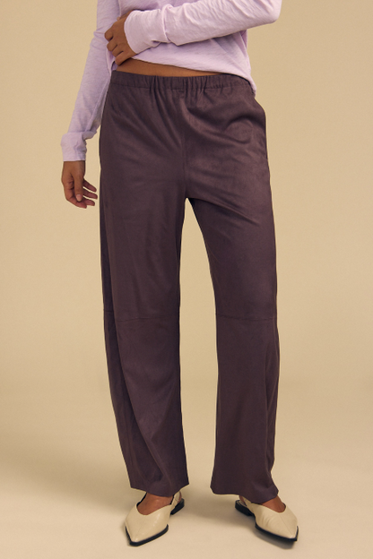 New Arrival Velvet Faux Suede Pant