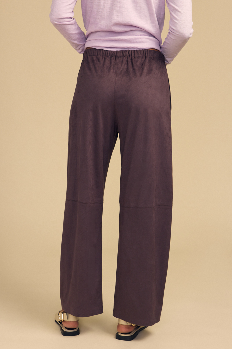 New Arrival Velvet Faux Suede Pant